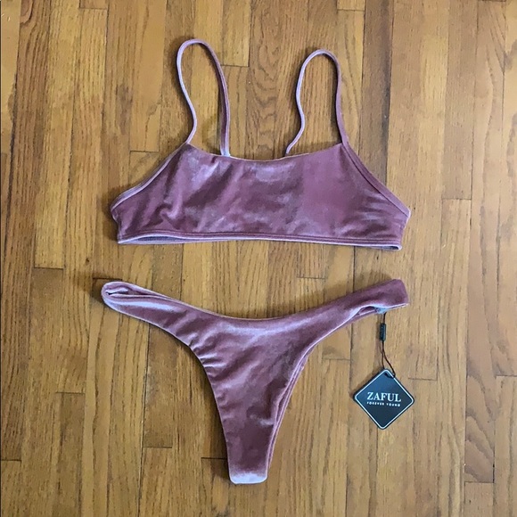 Zaful Other - {Zaful} Velvet Swim Set